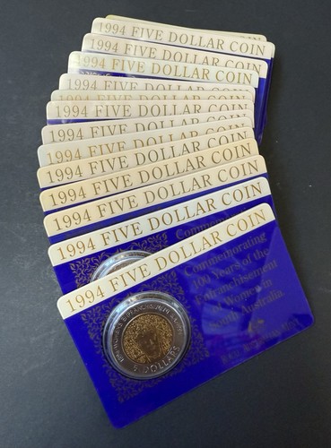 $5 Coin 1994 Women Australian Decimal Coin Bimetallic Carded 1x Coin - Bild 2 von 7