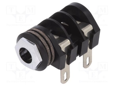 Wege: 2 Buchse Steckverbinder: Jack 6,3mm Löten mono weiblich