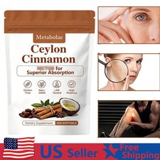 Metabolae Ceylon Cinnamon Capsules   300 Softgels, Supports Metabolic Balance