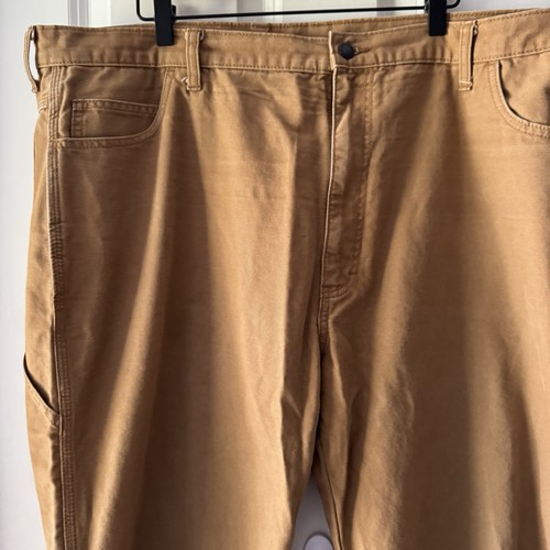 Dickies - Carhartt Brown Duck Canvas Carpenter Workwear Pant Gr. 42 x 32 WORN FEW - Bild 2 von 5