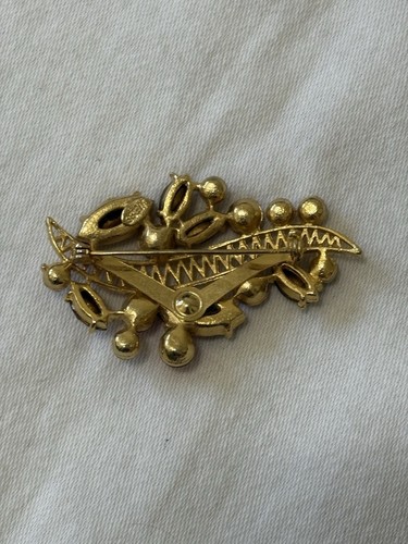 Vintage LOT of Costume Jewelry Signed WEISS Brooch / Pins, Clip On Earrings -L - Picture 12 of 23