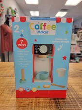 Play Right Wooden Coffee Maker Set 7 Pieces  Barista Toy