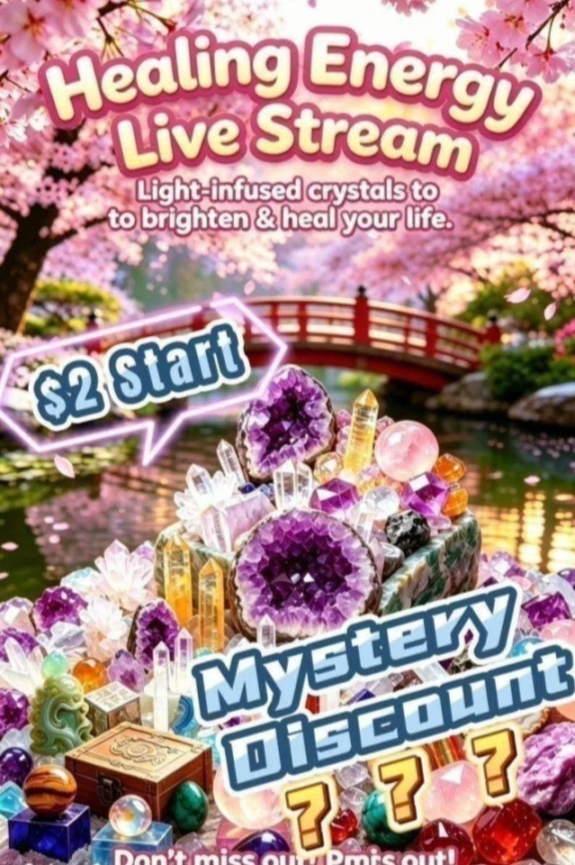FSVW ✨ Live: Unveiling Rare Energy Crystals | Starts $2 | Free Shipping✈️