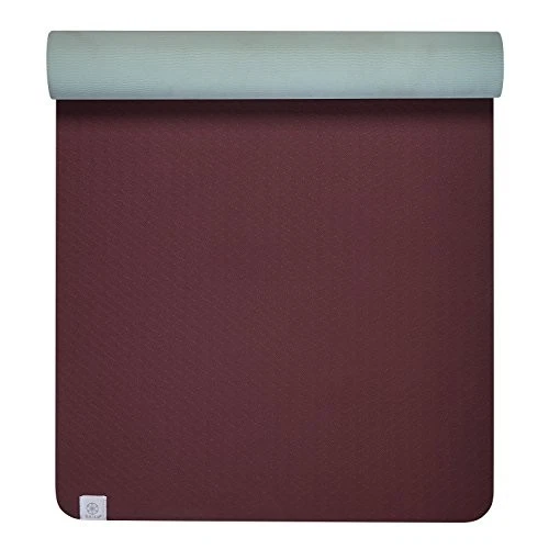 GAIAM YOGA MAT PERFORMANCE TPE ESTERILLA DE EJERCICIO - SANGRÍA/LAGUNA Foto 2 de 4