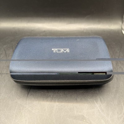 TUMI for Delta Blue Shell Hard Case for Toiletry Cosmetics. D