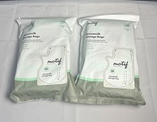 Lot 2 Motif Medical 100 Count Breast Milk Storage Bags Freezer Safe Bpa Free 6oz