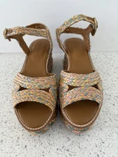 NEW In Box ROBERT CLERGERIE ARTY Pastel Raffia 3.5" Platform Sandals 10 40