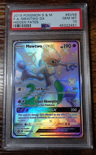 Mewtwo-GX graded PSA 10 for sale on eBay