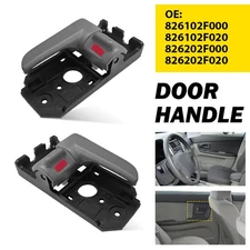 2X Gray Interior Inside Door Handle Left+Right For 04-09 KIA Spectra Spectra5 EV