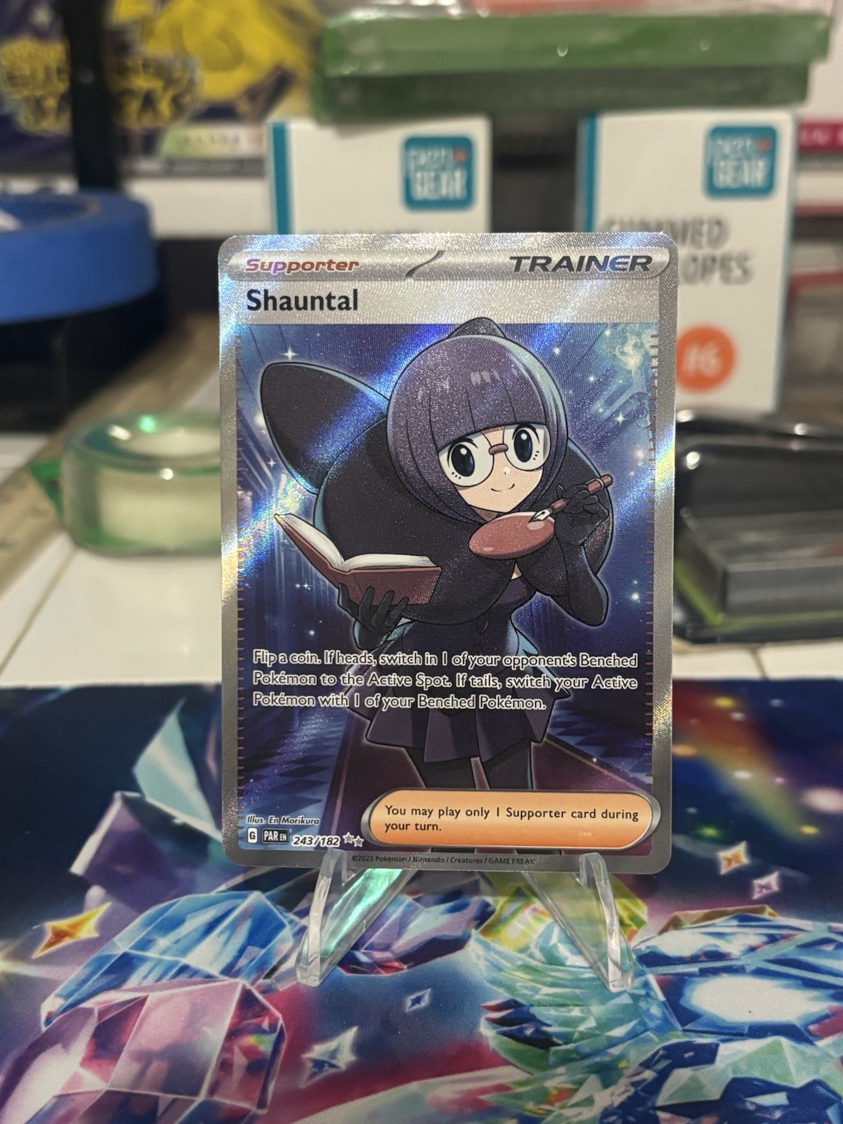 Shauntal Paradox Rift Full Art Ultra Rare Pokemon TCG Card 243/182