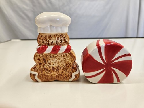 Cracker Barrel Gingermint Sweet Collection Lebkuchenmann Salz Pfefferstreuer - Bild 4 von 8