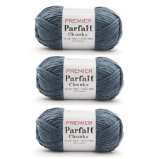 Bundle of 3 - Premier Yarns Parfait Chunky Yarn - Charcoal 1150-78
