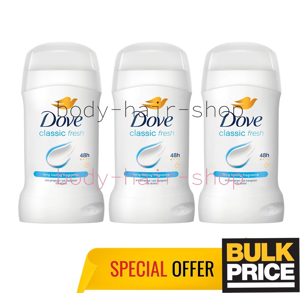 Dove Classic Fresh 48H Anti-Perspirant Stick 50ml - 6 Pack - Image 17