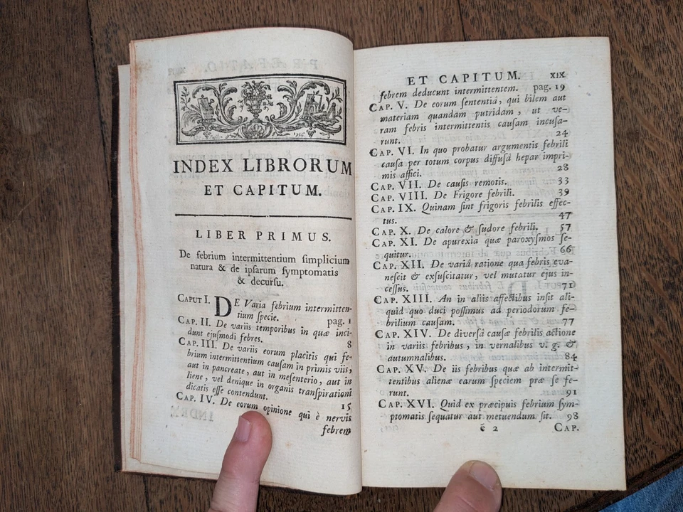 old book-De recondita febrium intermittentium, tum remittentium natura-1769 - Image 4 of 4