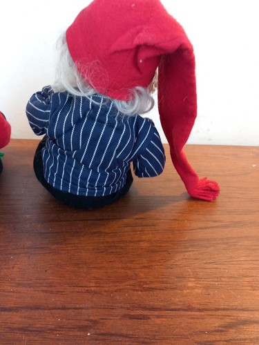 Vintage Arne Hasle Askim Norwegen Weihnachten Folklore Nisse Elfe/Wichtel Puppen X2 - Bild 20 von 20
