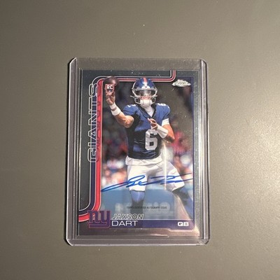 2025 Topps Chrome Football Jaxson Dart Rookie Autograph Variation