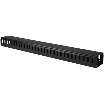 StarTech.com 3ft (1m) Vertical Cable Management Duct with Cover - 0U Open Slo...