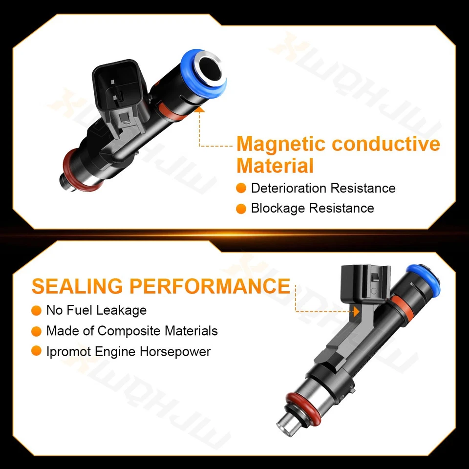 4 piezas inyectores de combustible genuinos flujo compatible aptos para Mercury Milan 2,3 L 2006-2009 Foto 4 de 4