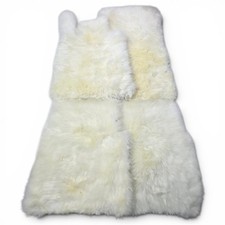 Genuine White Sheepskin Floor Mats fits Mercedes Benz X167 Maybach GLS 600