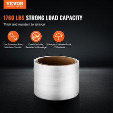 Packaging Woven Cord Strapping Roll, White