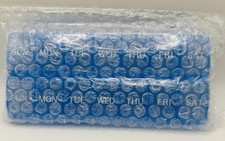 Weekly Pill Organizer 7 Day AM PM Medicine Vitamin Storage Case Blue-2 Pack