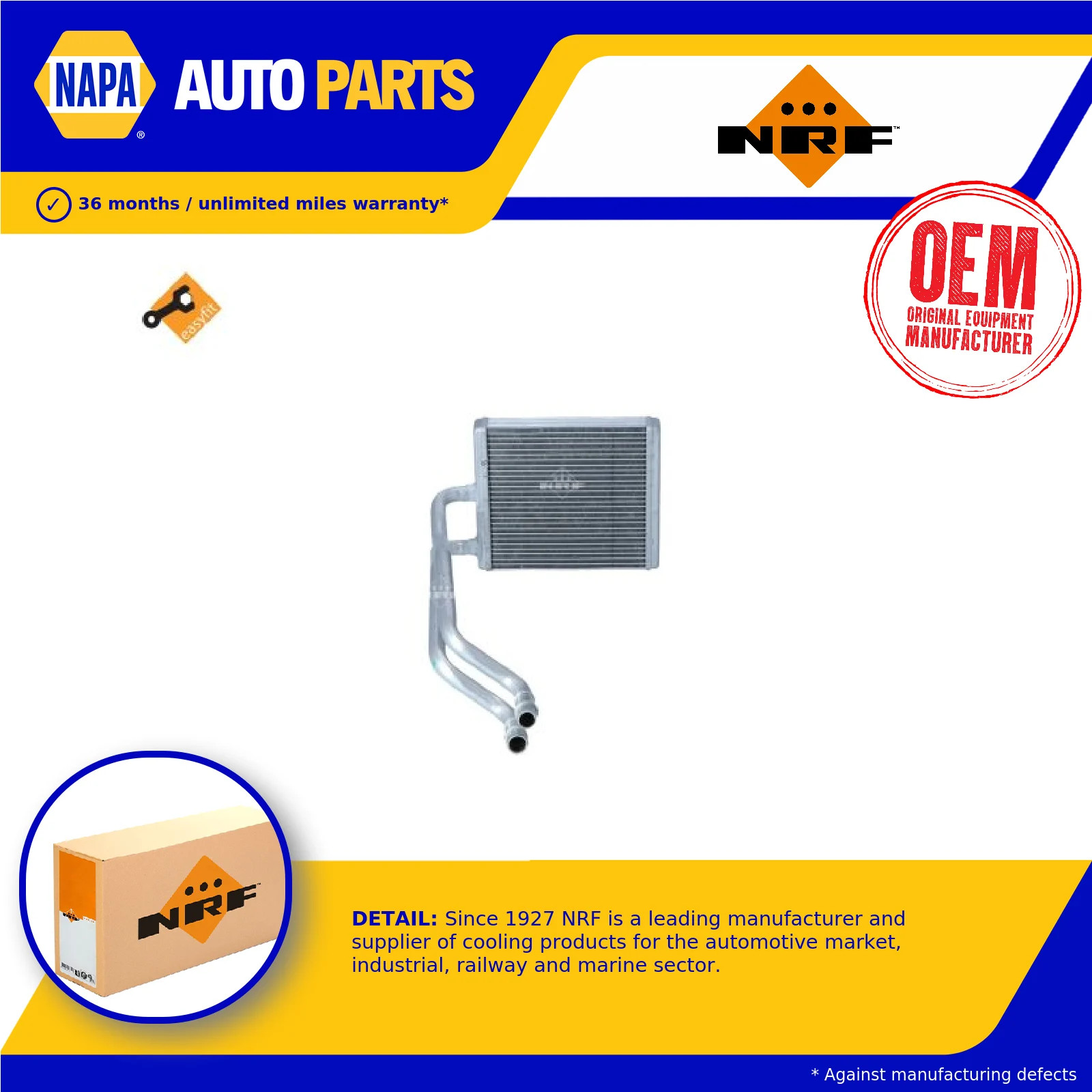 Heater Matrix fits FORD FIESTA Mk6 1.25 2008 on Exchanger Interior NRF 1573059