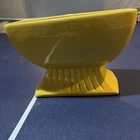 Vintage Frankoma Pottery Yellow Footed Planter 17
