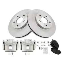 For Pontiac G5 2007-2009 TRQ Front Disc Brake Kit w Ceramic Pads & Calipers