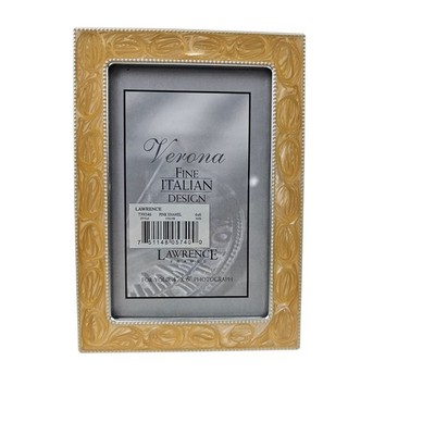 Lawrence Frames Verona Fine Italian Design Pink Enamel 4x6 Picture Frame