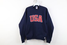 Deadstock Vintage 90s Russell Athletic Boys Large USA Olympics Sweatshirt USA