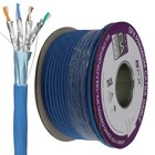 SFX Cat6a F/FTP LSZH ECA 10GIG Network Copper Ethernet LAN Cable Reel 100m  Blue