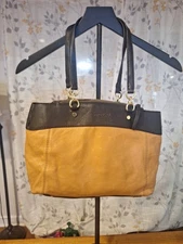 American Leather Co. Leather Shopper - Brookfield cafe latte bag