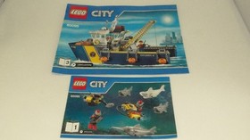 LEGO City 60095 Deep Sea Exploration Vessel Missing 1 Shark Face Rest Complete
