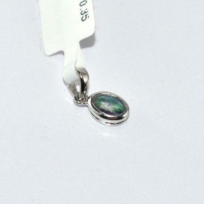 Magical Lab Alexandrite 925 Sterling Silver Pendant Necklace Positive Good Luck