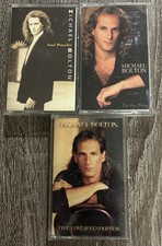 Michael Bolton 3 Cassette Lot Time Love Tenderness, Soul Provider, The One Thing