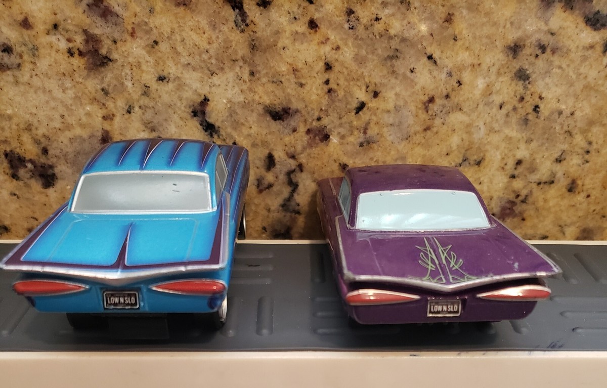Disney Pixar Cars - 4.5” Blue Intro Pull & Race Ramone