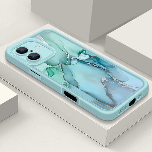 Atrament marmurowe silikonowe etui na telefon do iPhone 16E 15 14 Pro Max 13 12 11 XR 8 Cover - Zdjęcie 18 z 22