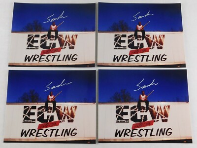 Sandman Signed 8x10 ECW Wrestling Promo Photo Wrestler Picture WWE