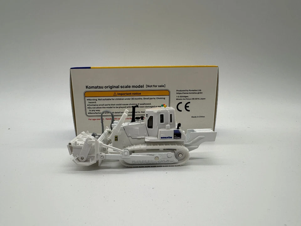 Bulldozer Komatsu D85MS bianco scala 1/87 modello pressofuso nuovo in scatola - Immagine 2 di 4