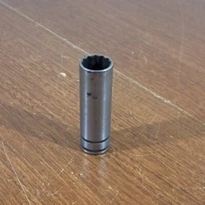 Vintage New Britain 13/16" 12pt 1/2" drive Deep Socket NTD26 USA