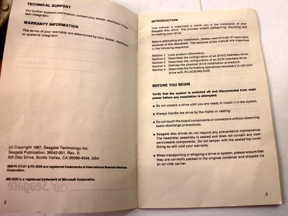 Seagate ST-4096 Hard drive 80 MB, 3600 RPM - Image 2 of 4