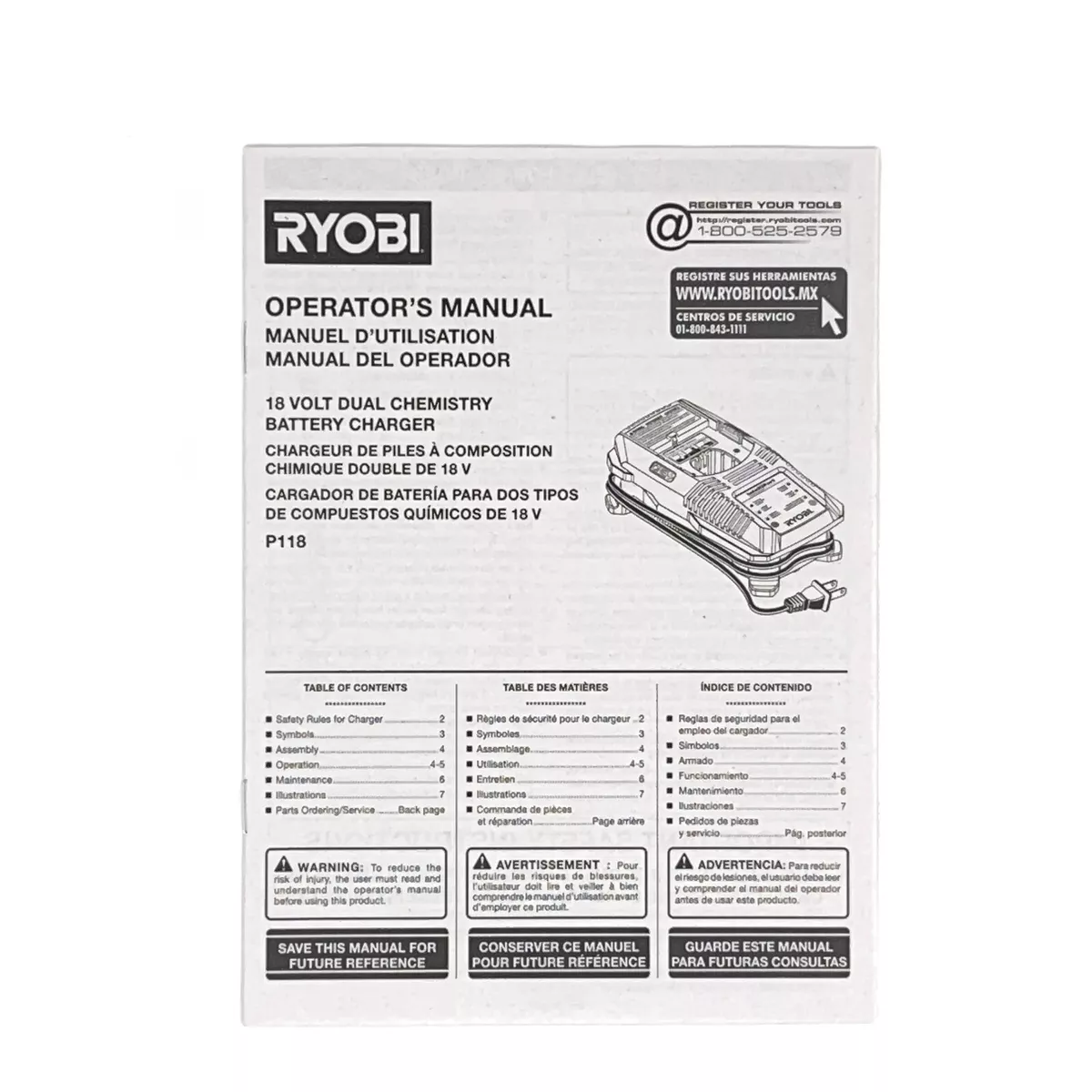 Ryobi battery charger p118 deals