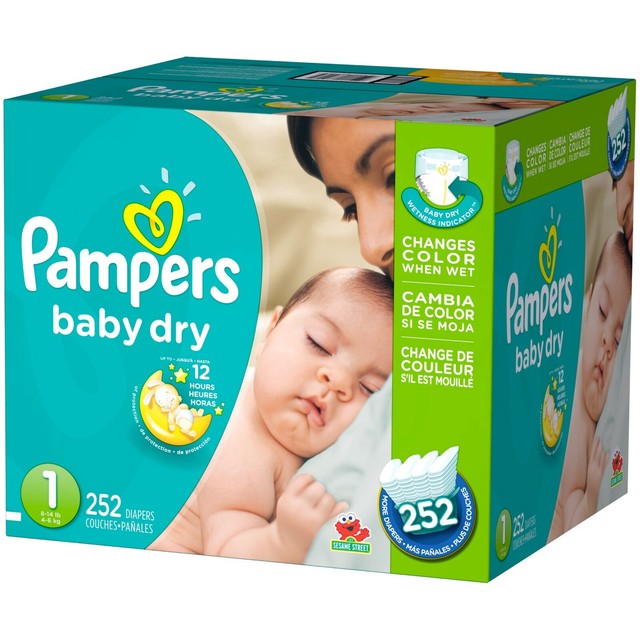 pampers baby dry diapers size 1