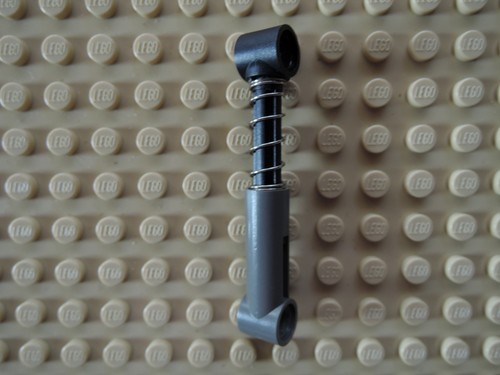 Lego 1 x Stoßdämpfer Federbein Feder 731c05 alt dunkelgrau 6.5 L