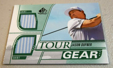 2021 Upper Deck SP Game Used Golf JASON DUFNER Tour Gear Dual Relic