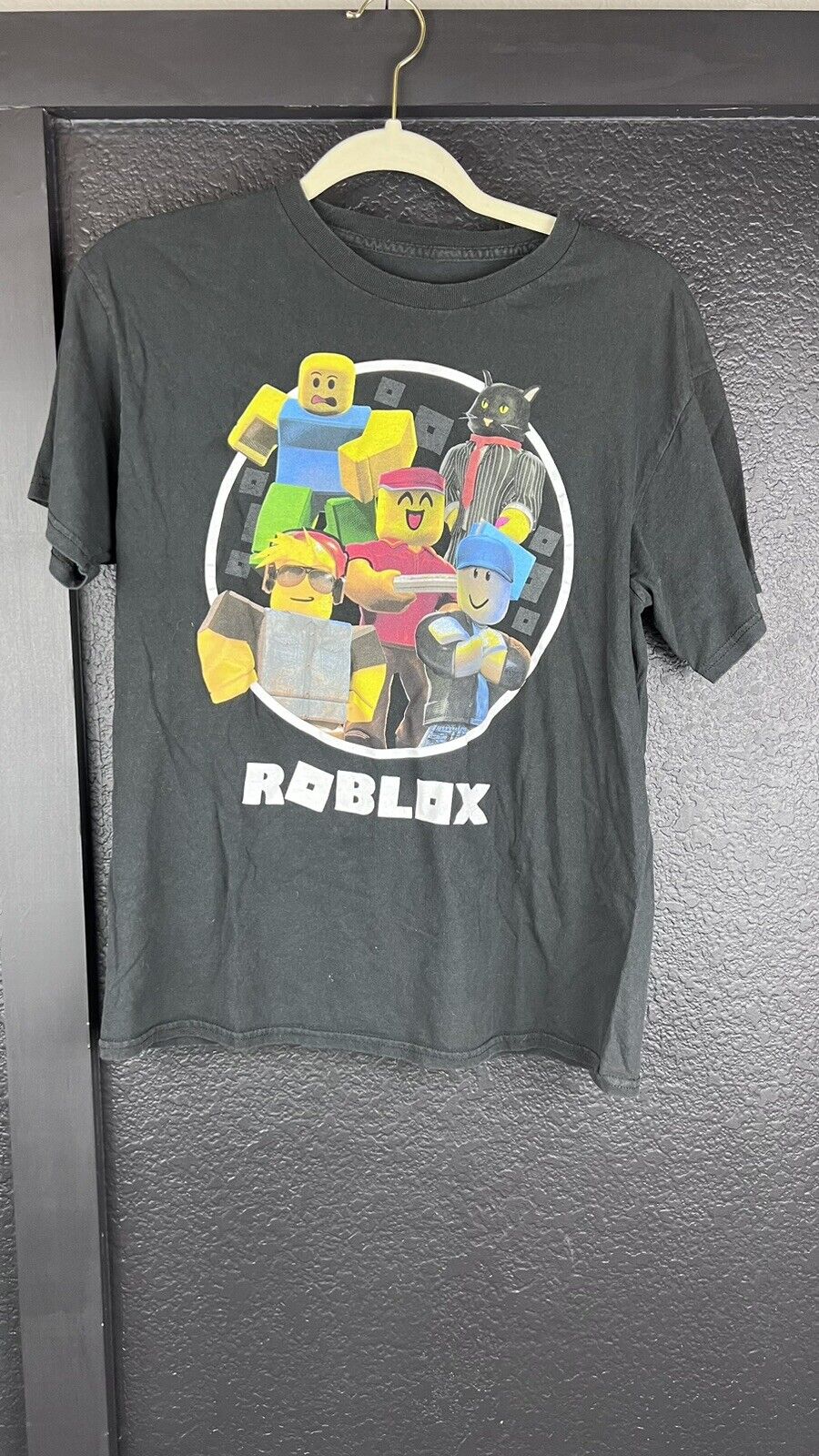 Roblox Youth Boys Black Tee Shirt New M