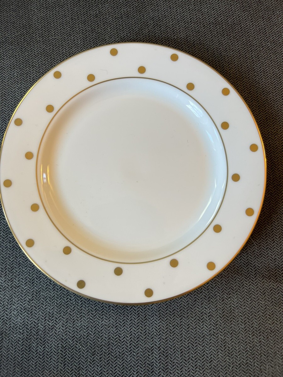 Dinner Plate Kate Spade Polka Dot Dishes Kate Spade Larabee Road Gold Bread  Butter Plate Polka Dot