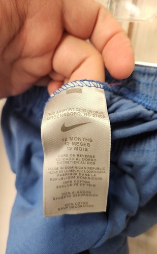 NWT Nike Boy's Size 12 Months Blue Shorts - Picture 3 of 3