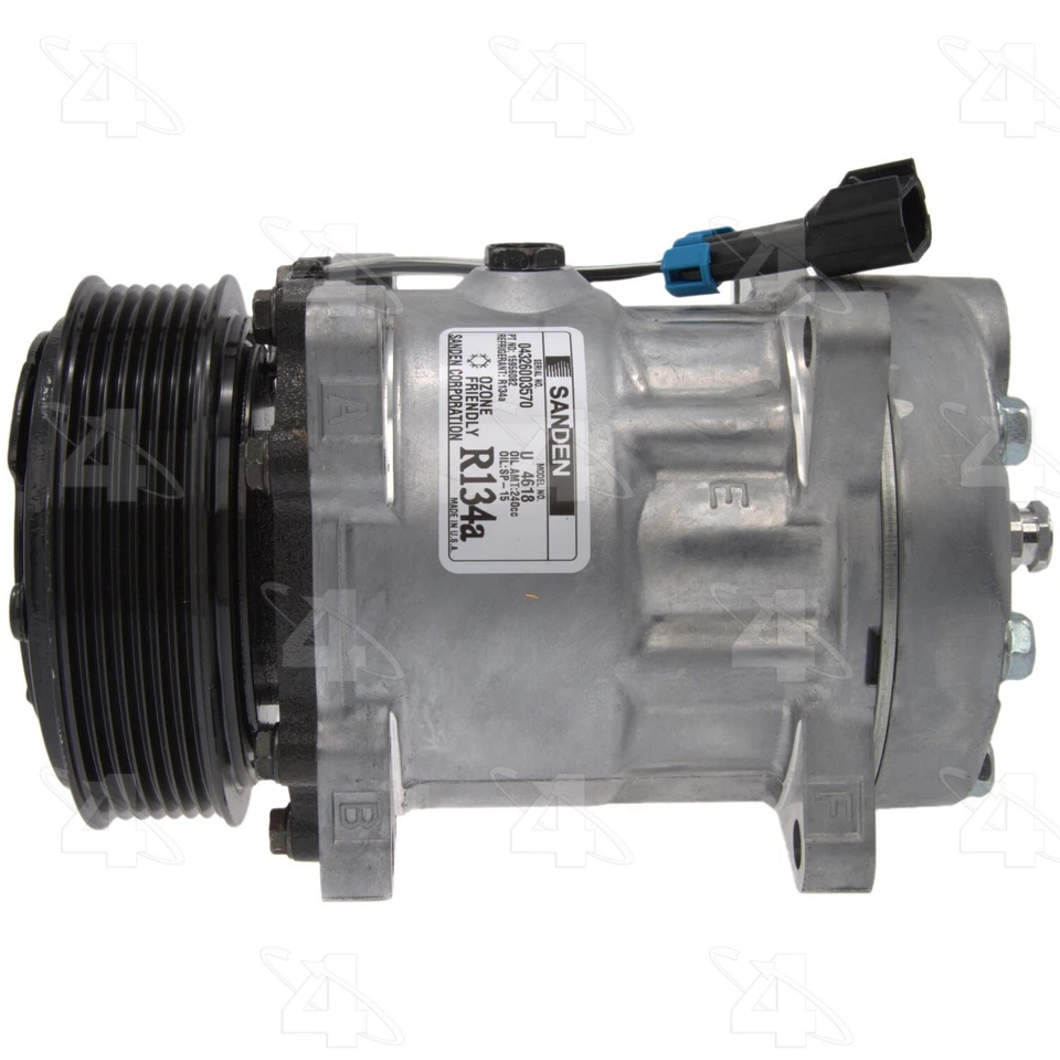 For 1994-1996 GMC C6000 Topkick A/C Compressor 4 Seasons 1995 - Image 4 of 4