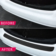 Rubber Car Rear Bumper protector Trim Strip Trunk Sill Guard Scratch Pad Cover